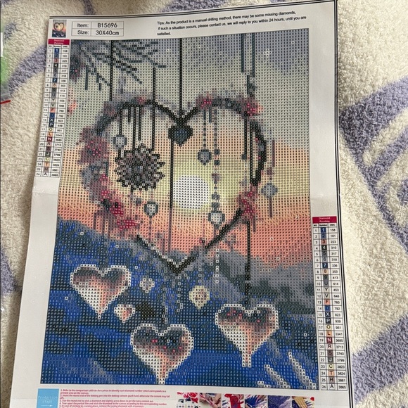 Diamond Art Other - Heart Design Diamond Painting Kit